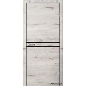 Полотно дверное Fly Doors Loft 03 дуб арктик 900мм молдинг; Сибирь Профиль