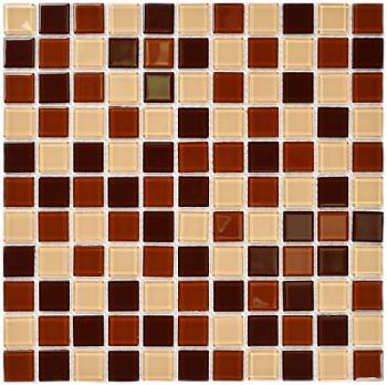 Мозаика стеклянная TOFFEE MIX 4х25х25 30х30