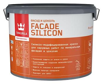 Краска В/Д для фасадов и цоколей Facade Silicon VVA 9 л; TIKKURILA