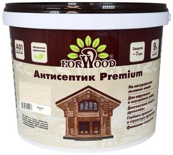 Антисептик на водной основе ВДПФ-1601 FORWOOD белый 9л; РАДУГА