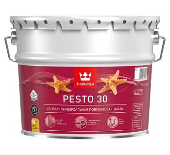 Эмаль универсальная Pesto 30 A полуматовая 9 л; TIKKURILA