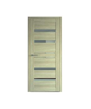 Полотно дверное Фрегат эко-шпон Дрезден лиственница мокко 700мм зеркало