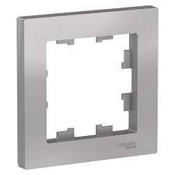 Рамка Atlas Design 1-постовая алюм. Schneider Electriс ATN000301