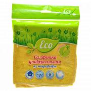 Салфетка для уборки микрофибра 1 шт/30х30 см Русалочка Eco Line универсальная; 079812