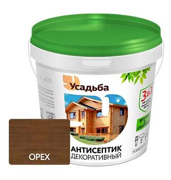 Антисептик на водной основе Усадьба-401 орех 1кг; 96394, Диола
