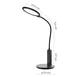 Светильник настольный LED 17Вт TL-17D4-B 4000К сенсор диммер черный; ФОТОН, 24391