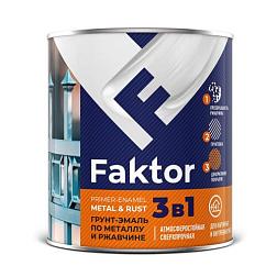 Грунт-эмаль по ржавчине 3 в 1 FAKTOR зеленая, 0,8 к; Ярославские краскиг