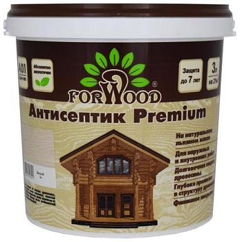 Антисептик на водной основе ВДПФ-1601 FORWOOD белый 3л; РАДУГА