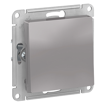 Выключатель 1-кл. с/у AtlasDesign 10А IP20 алюм. Schneider Electric, ATN000311