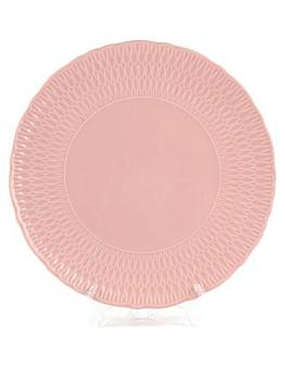 Тарелка плоская 28 см София фарфор розовый; Crystalex, 0881390 Sofia LB07