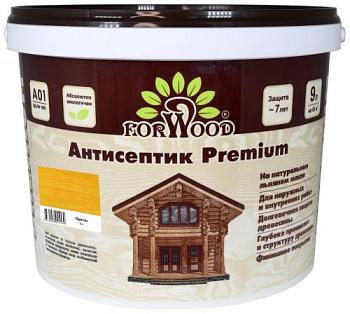 Антисептик на водной основе ВДПФ-1601 FORWOOD орегон 9л; РАДУГА