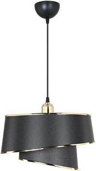 Подвес 1х20Вт Е27 черный с золотом/пластик/текстиль Adriana TL1621H-01BK Topllight